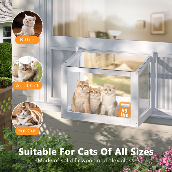 Fir wood cat cage, weight capacity 55lbs
