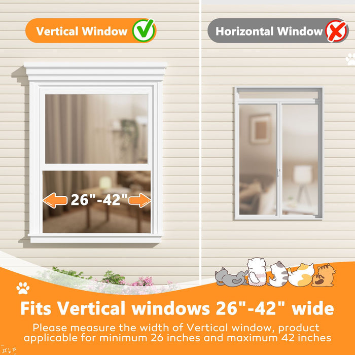 26"-42" Cat Window Perch