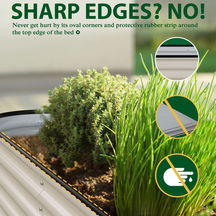 Garden Raised Bed with Rubber Strip