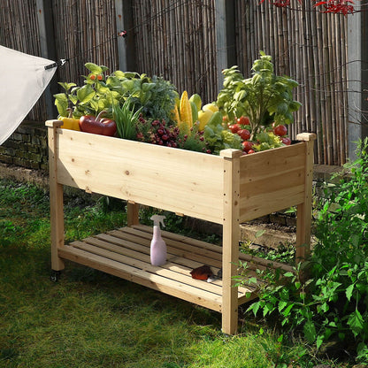 planter on wheels, Burlywood