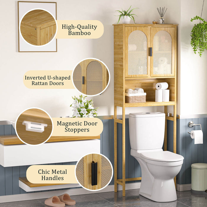 Above toilet cabinet for bathroom storage