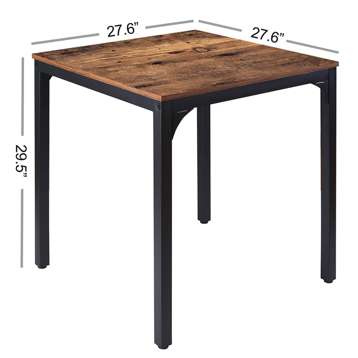 veikous 27.6" W Square Industrial Kitchen Dining Table for Small Spaces -  veikous Dining tables 119.99