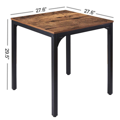 veikous 27.6" W Square Industrial Kitchen Dining Table for Small Spaces -  veikous Dining tables 119.99