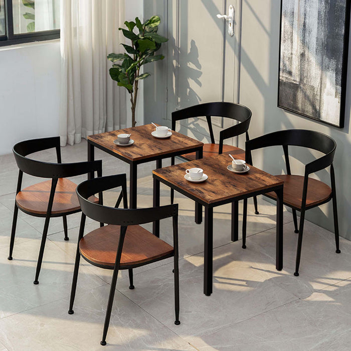 veikous 27.6" W Square Industrial Kitchen Dining Table for Small Spaces -  veikous Dining tables 119.99