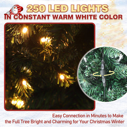 Slim pencil tree pre lit, 6ft