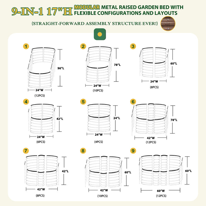 Easy assembly garden bed