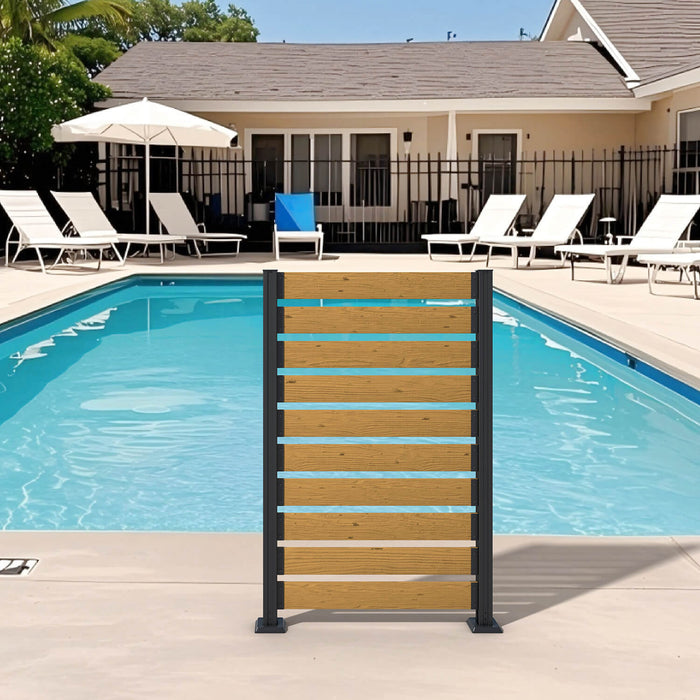 60” Wood Privacy Screen for AC Units