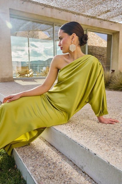 Vestido Mindy Lime · Le Jardin ·