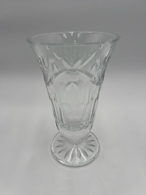 WATERFORD CRYSTAL VASE STARBURST DESIGN FOOTED  BASE