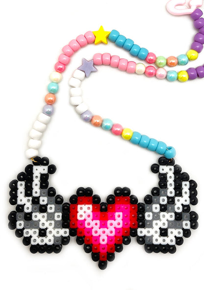 LASR Wings of Love Rave Kandi Necklace — detail view