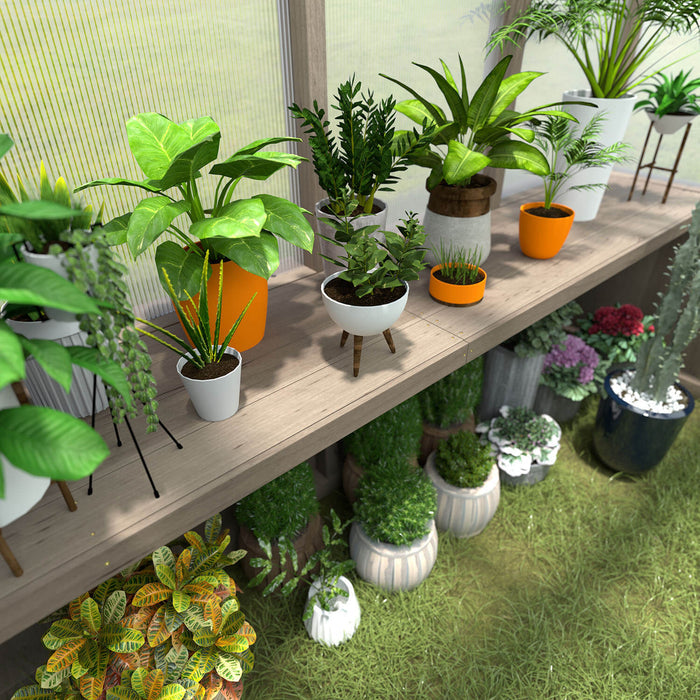 Wooden Greenhouse Shelving