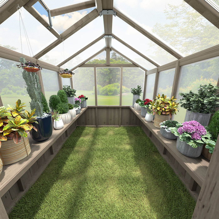 Greenhouse Benches on Side Wall