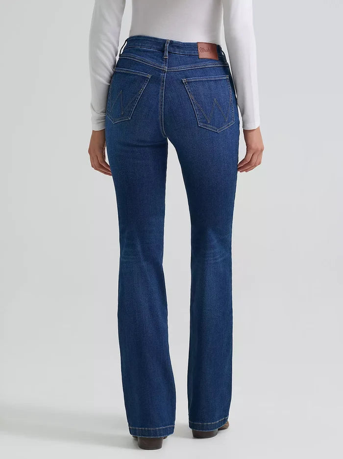 Wrangler Women's Bespoke Destiny Dark Wash High-Rise Boot Cut Jeans 112382691