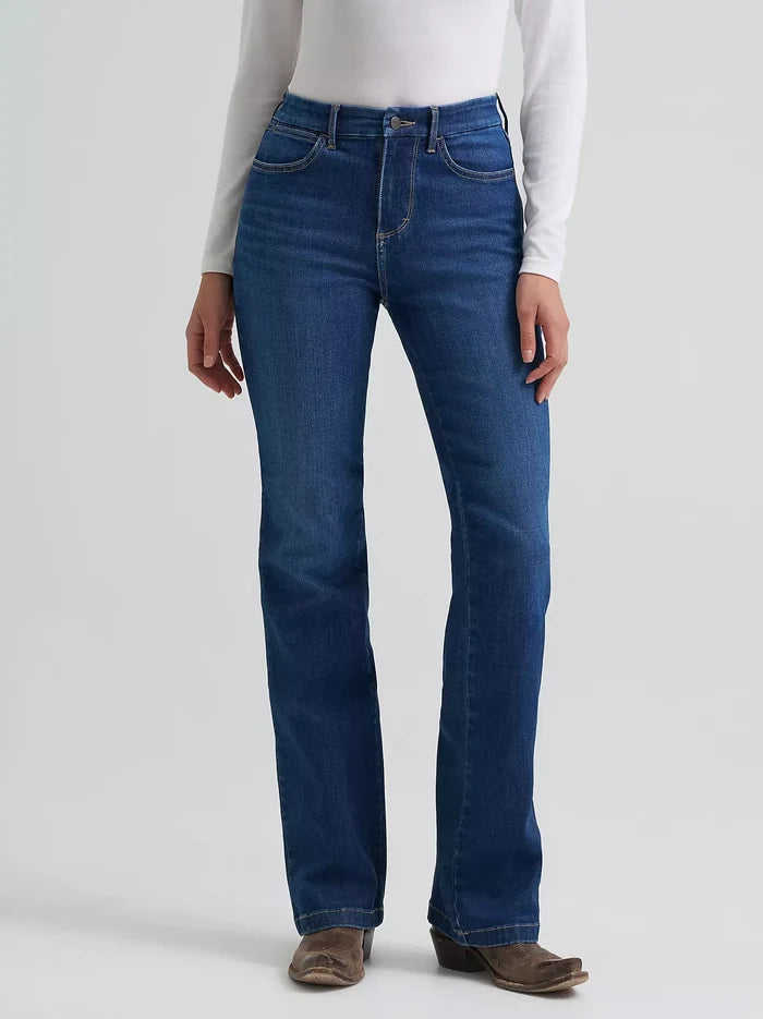 Wrangler Women's Bespoke Destiny Dark Wash High-Rise Boot Cut Jeans 112382691