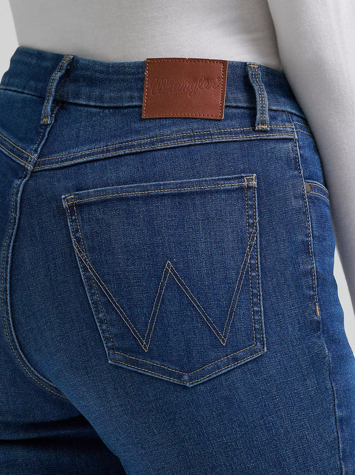 Wrangler Women's Bespoke Destiny Dark Wash High-Rise Boot Cut Jeans 112382691