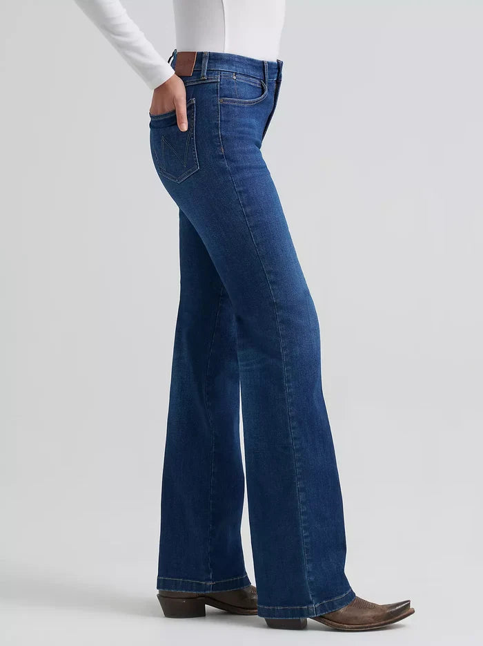 Wrangler Women's Bespoke Destiny Dark Wash High-Rise Boot Cut Jeans 112382691