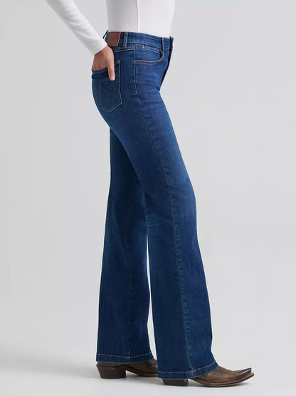 Wrangler Women's Bespoke Destiny Dark Wash High-Rise Boot Cut Jeans 112382691