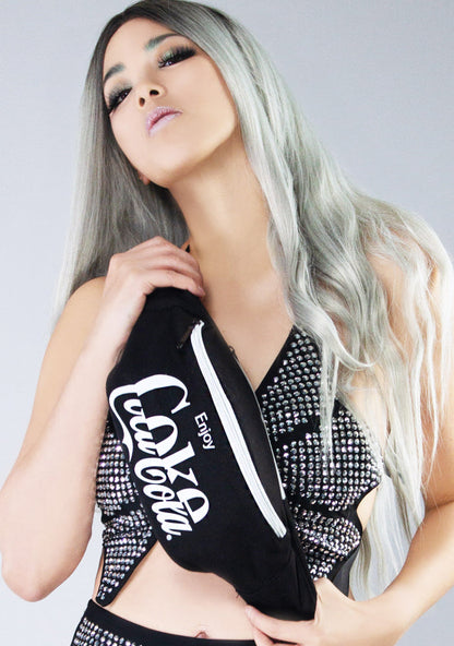 LASR X Coca Cola Classic Sling Belt Bags — front view