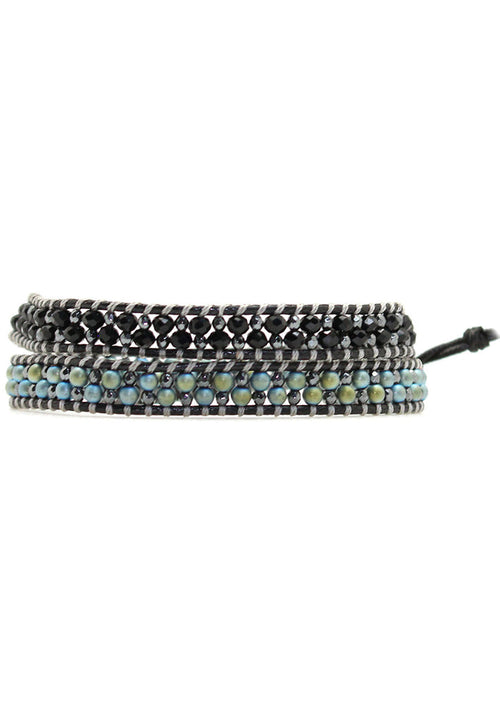 7 LUXE X Katie Soleil Agave Double Wrap Beaded Bracelet