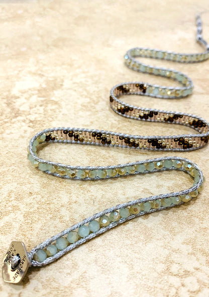 X Katie Soleil Sienna Triple Wrap Beaded Bracelet