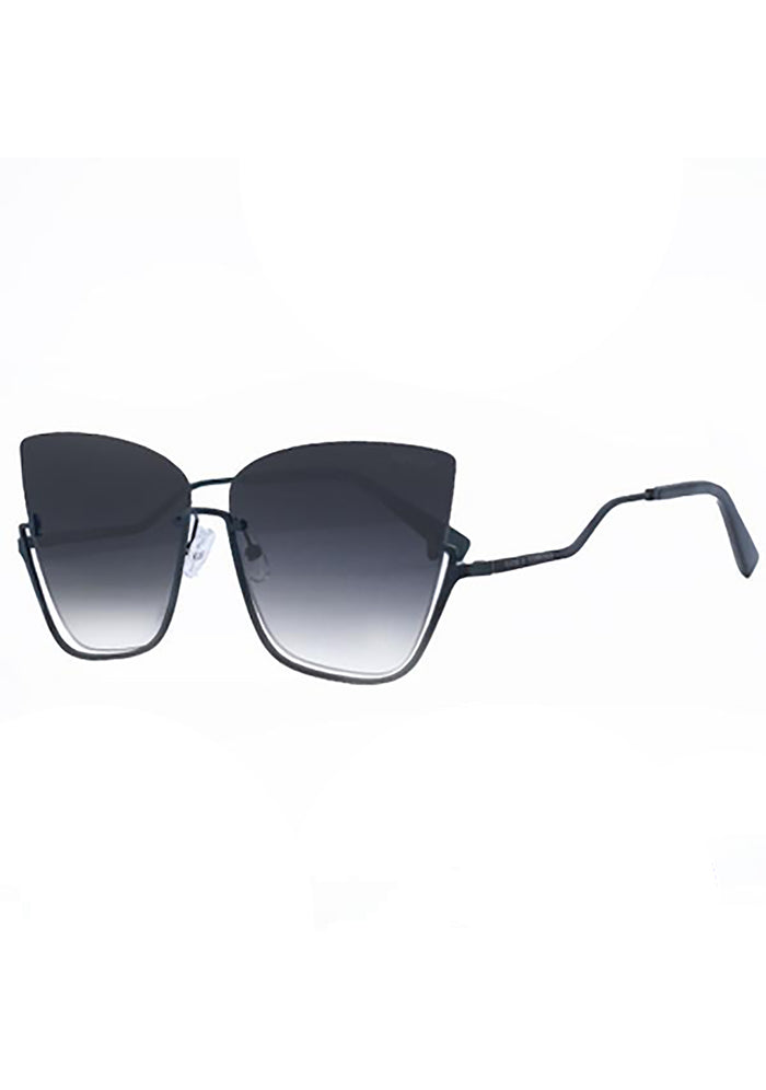 TopFoxx X Raya Vixen Sunglasses in black fade — side view