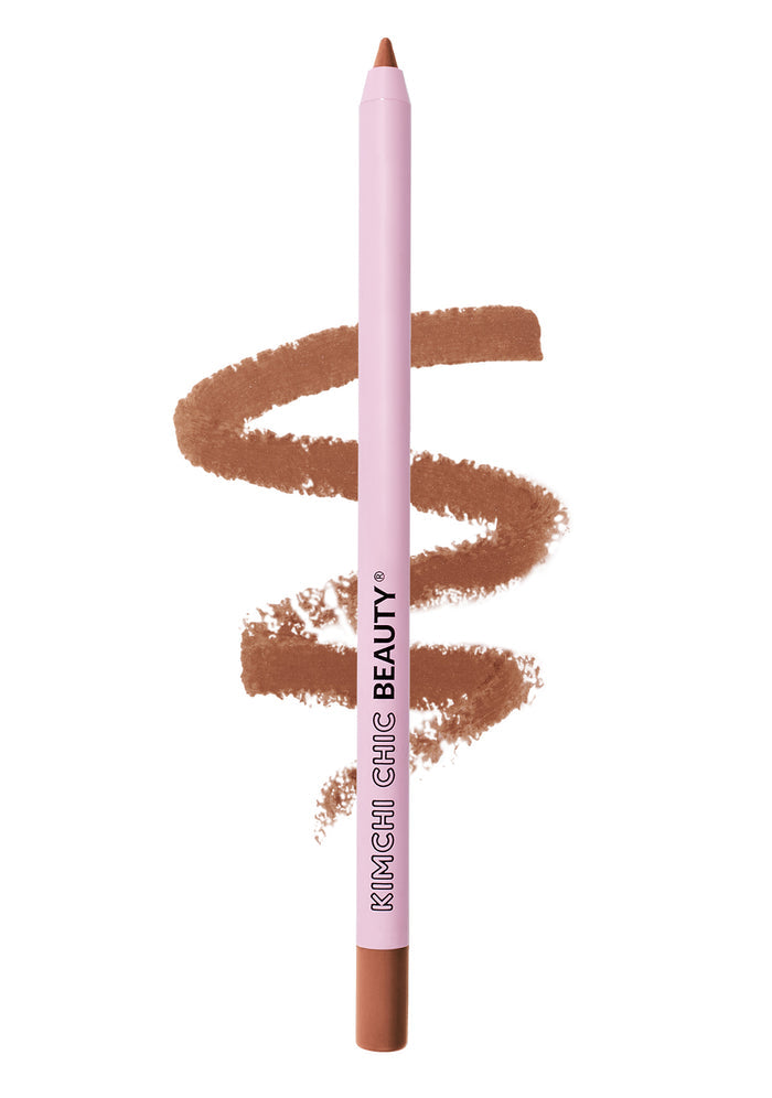 Kimchi Chic YOUR UNICORN MOUTH Lip Liner Pencil in 07 Honey brown with creamy pencil formula on rave makeup lip liner — front view