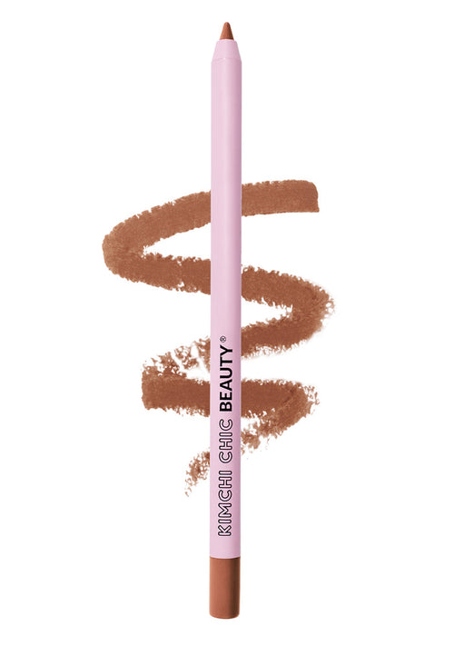 Kimchi Chic YOUR UNICORN MOUTH Lip Liner Pencil in 07 Honey brown with creamy pencil formula on rave makeup lip liner — front view