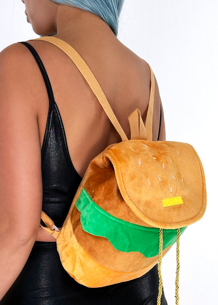 LASR Yummy Burger Rucksack Backpack — product view